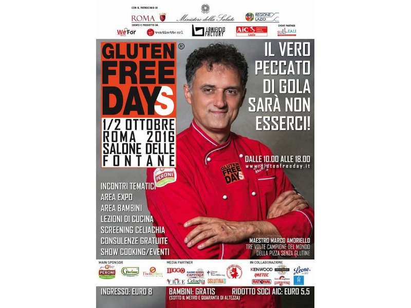 Gluten Free Days torna a Roma