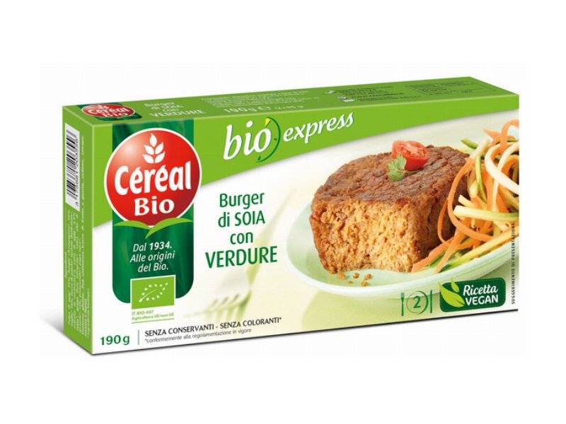 In arrivo il Burger di soia con verdure Céréal Bio