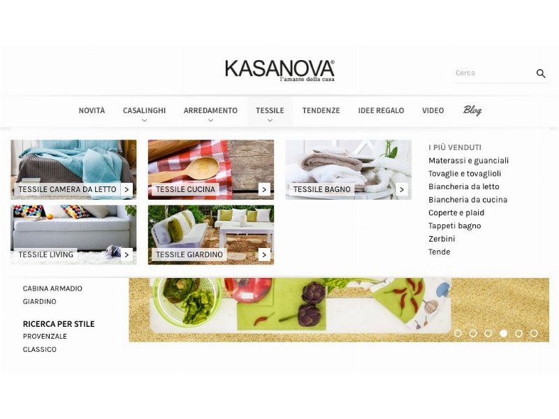 Kasanova rinnova il sito web