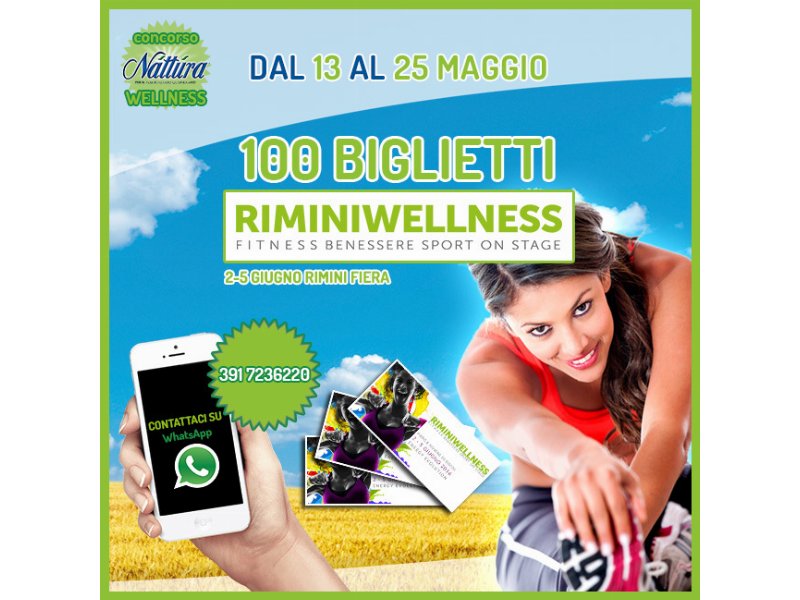 Náttúra regala 100 biglietti per Rimini Wellness