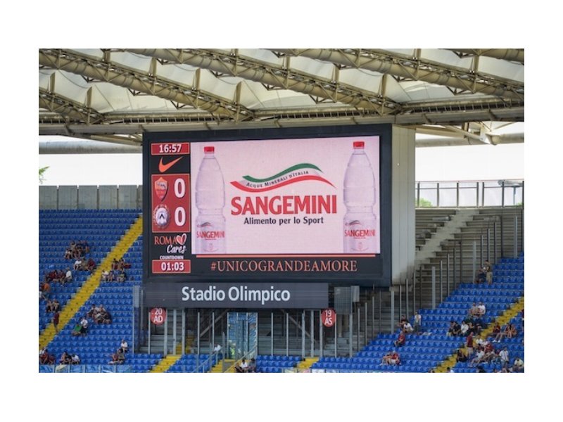 Sangemini diventa acqua ufficiale della Roma calcio