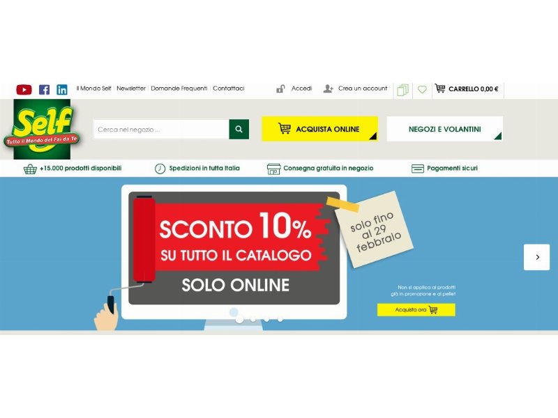 Self rinnova il sito web