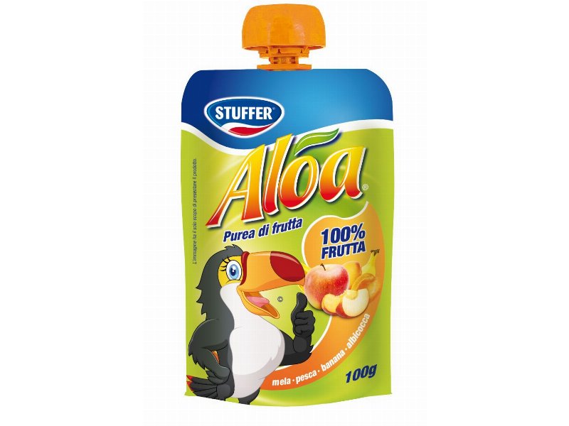 Stuffer presenta lo snack Aloa 100% frutta