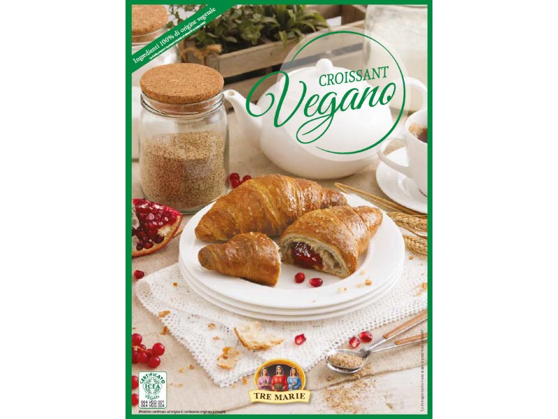 Tre Marie presenta il nuovo croissant Vegano