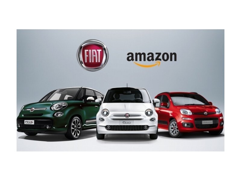 Tre modelli Fiat in vendita sulla piattaforma di Amazon Italia