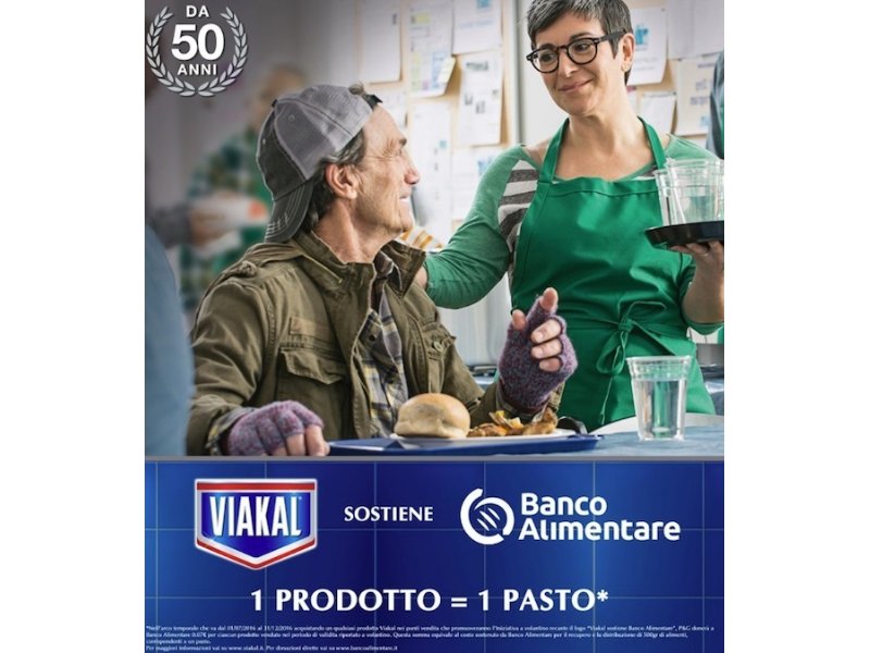 Viakal sostiene il Banco Alimentare