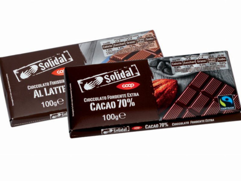 Coop: debutta la nuova linea di cioccolato Solidal