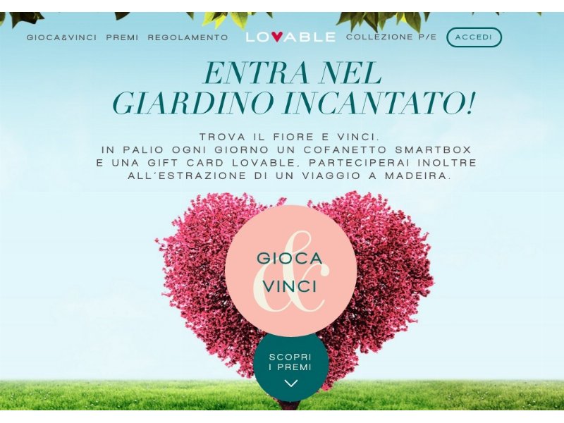 Al via il concorso Lovable “Il Giardino Incantato”