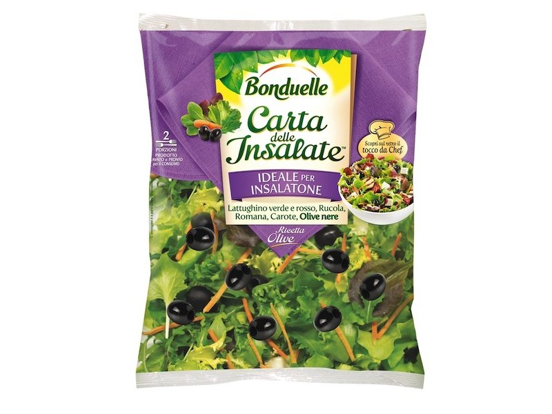 Bonduelle presenta la prima insalata in busta con olive