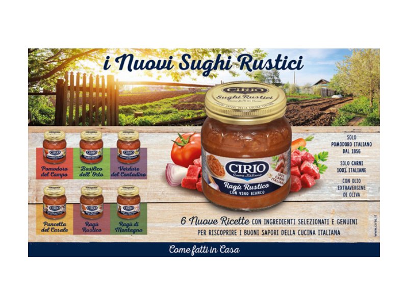 Cirio presenta i nuovi Sughi Rustici