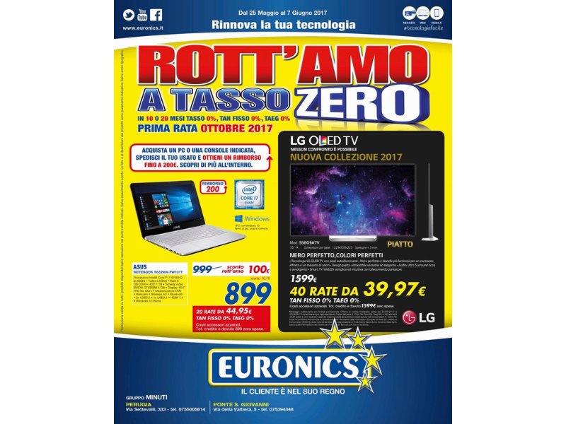 Euronics presenta "Rott'amo a tasso zero"