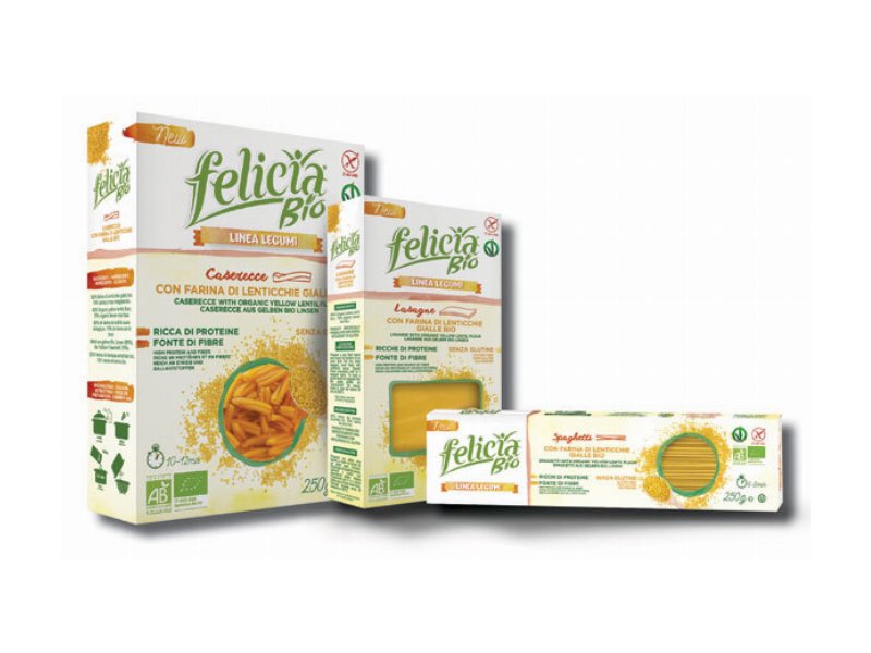 Felicia: in arrivo nuovi formati a base di lenticchie gialle BIO