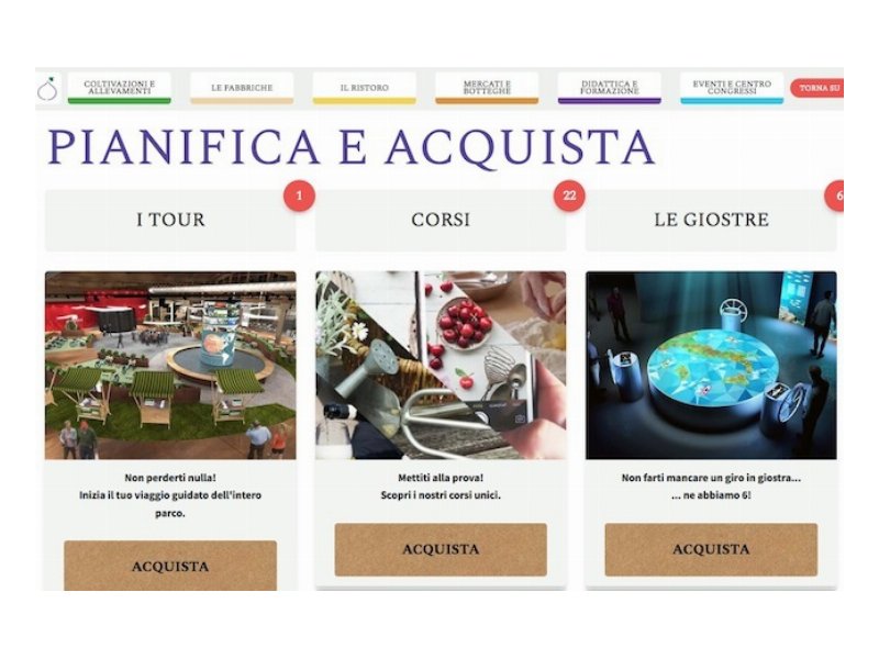 FICO: al via le prenotazioni online dei corsi