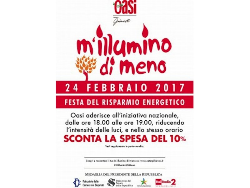 Gruppo Gabrielli aderisce alla 13° edizione di “M’illumino di meno”