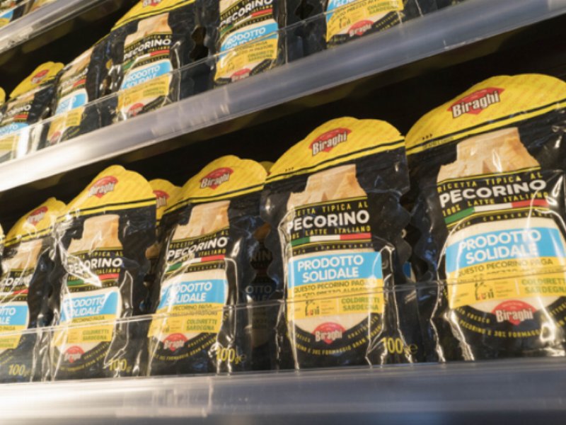 L'accordo Coldiretti - Biraghi porta il Pecorino solidale in oltre 1000 pdv