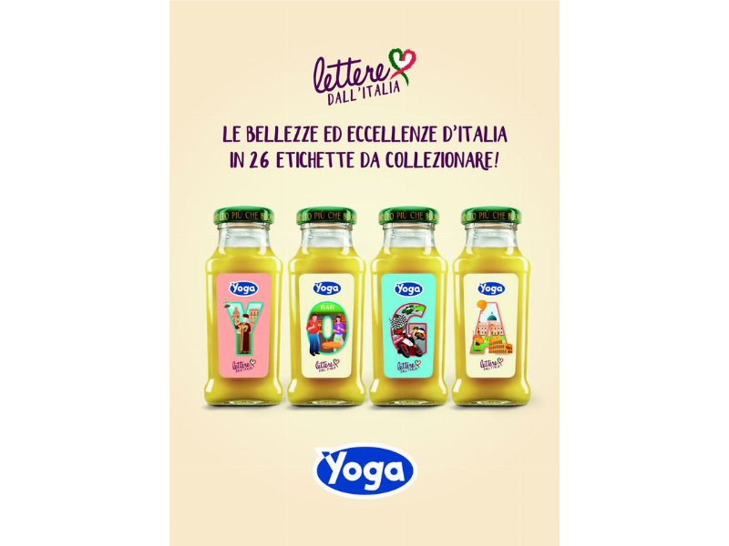 Yoga lancia Lettere dall'Italia, la limited edition dei succhi alla pera