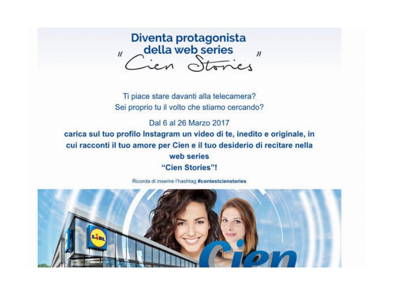 Lidl lancia il contest dedicato a Cien