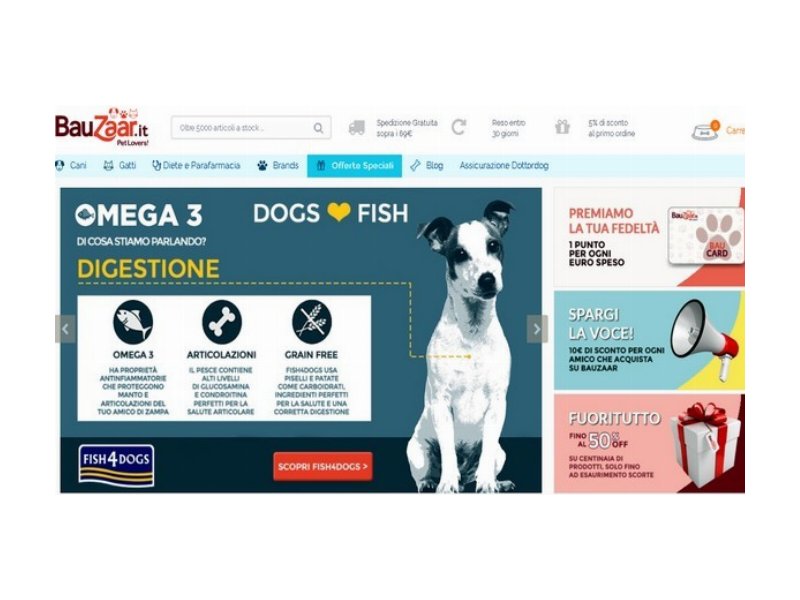 Megamark (Selex) entra nel commercio elettronico dei prodotti per animali