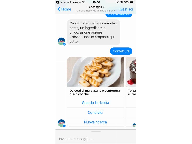 Paneangeli: è online il primo chatbot italiano dedicato alle ricette