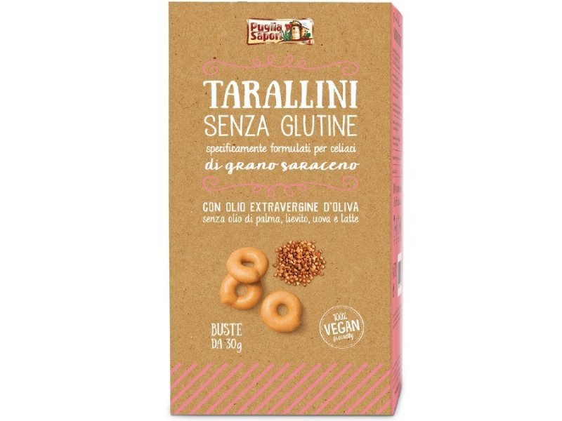 Puglia Sapori lancia i tarallini senza glutine al grano saraceno Puglia Sapori lancia i tarallini senza glutine al grano saraceno