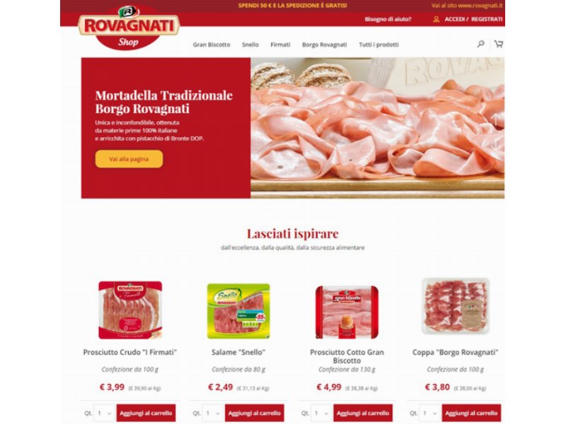 Rovagnati si apre all'e-shop