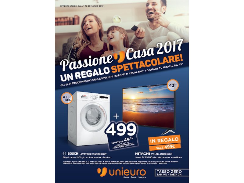 Unieuro lancia la promozione “Passione Casa 2017”