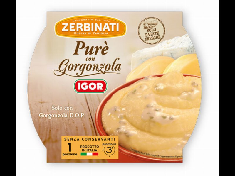 Zerbinati lancia il Purè con Gorgonzola