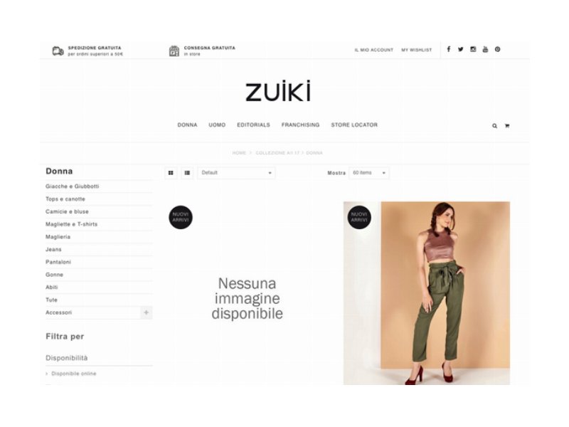 Zuiki lancia l'e-shop