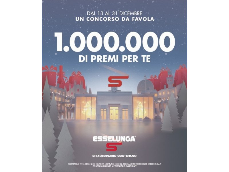 Al via il concorso Esselunga Natale 2018