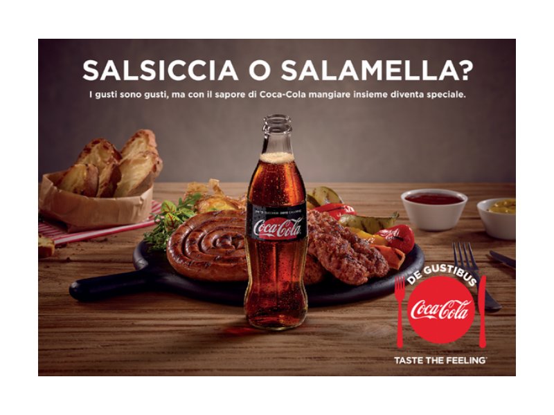 Al via la nuova campagna “De Gustibus” di Coca-Cola