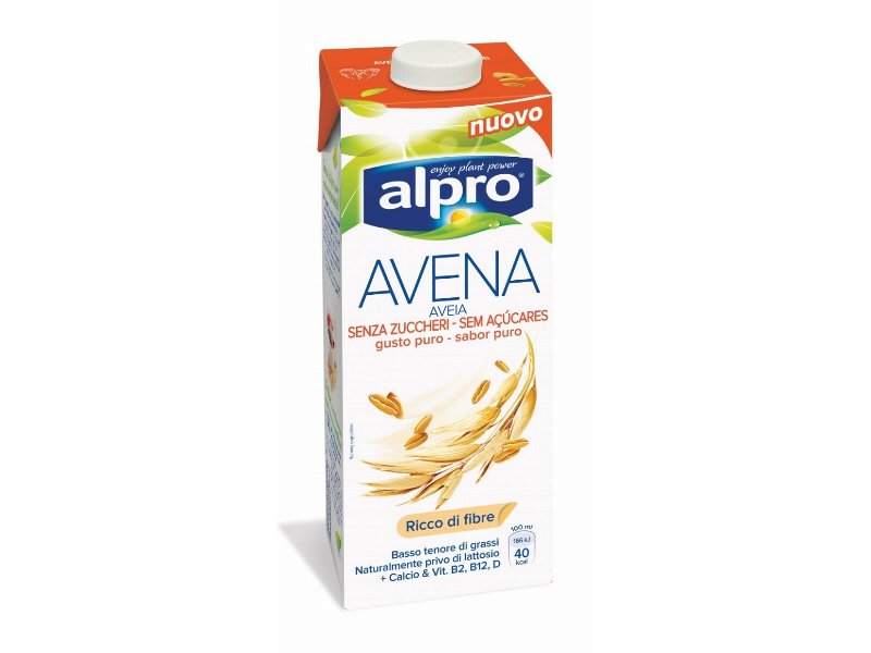 Alpro presenta una nuova bevanda all’avena senza zucchero