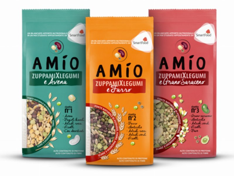 Amìo lancia ZuppamiXlegumi in collaborazione con Smartfood