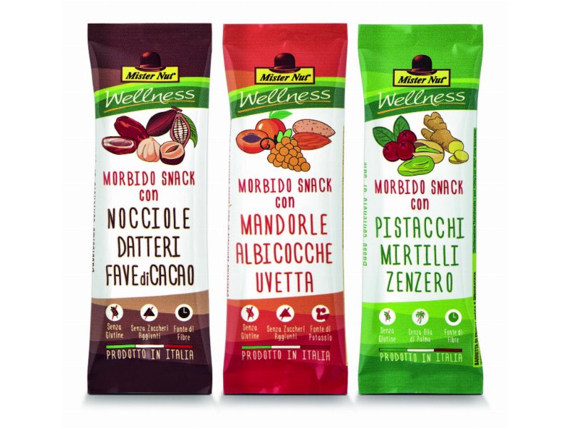 Arrivano gli snack Mister Nut Wellness firmati New Factor