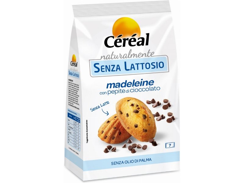 Céréal presenta le Madeleine con pepite al cioccolato senza lattosio