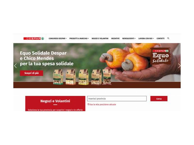 Despar presenta il nuovo sito web