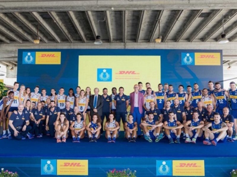 DHL incontra le nazionali italiane di pallavolo