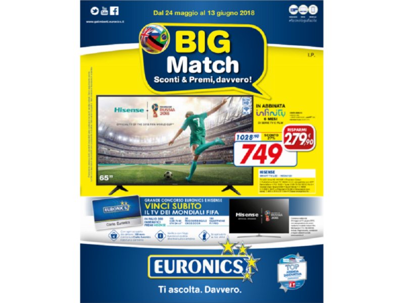 Euronics, al via la nuova campagna promozionale