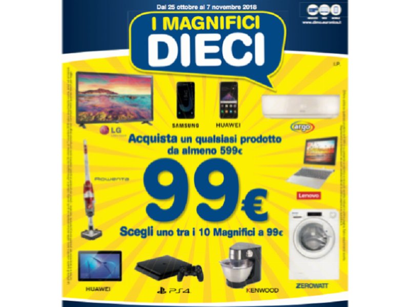 Euronics, al via la promozione "I Magnifici 10"