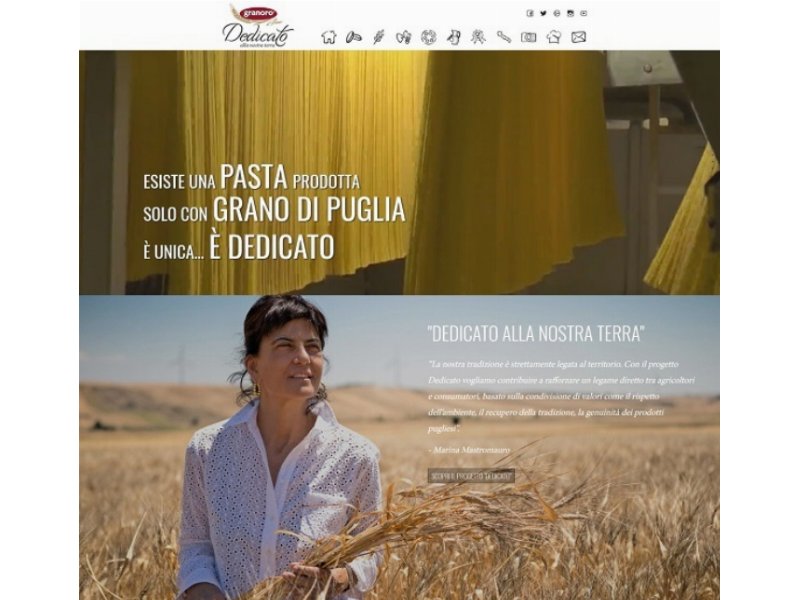 Granoro, è online il sito web che dà voce alla filiera