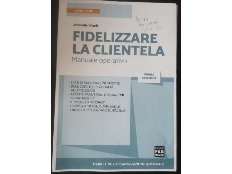  In arrivo il manuale operativo “Fidelizzare la clientela”