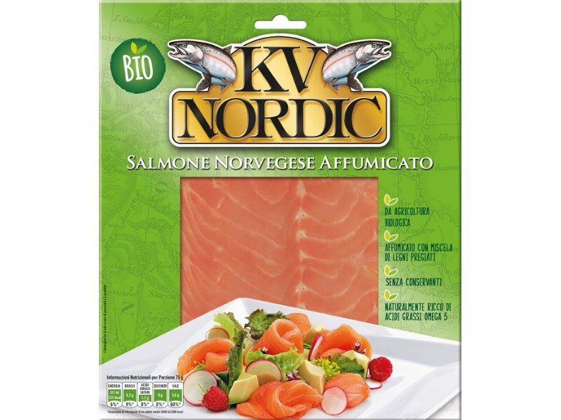 KV Nordic presenta il Salmone Norvegese Affumicato Bio