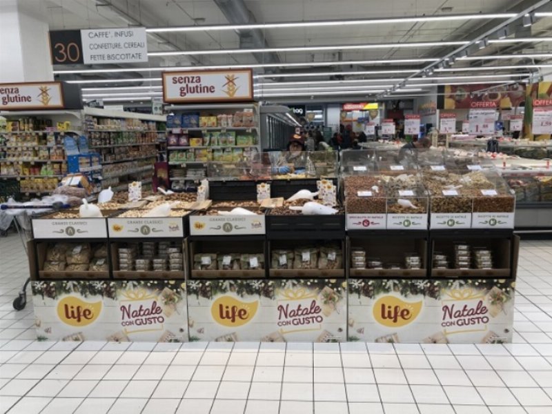 Le isole della frutta secca Life arrivano in 160 pdv Gdo