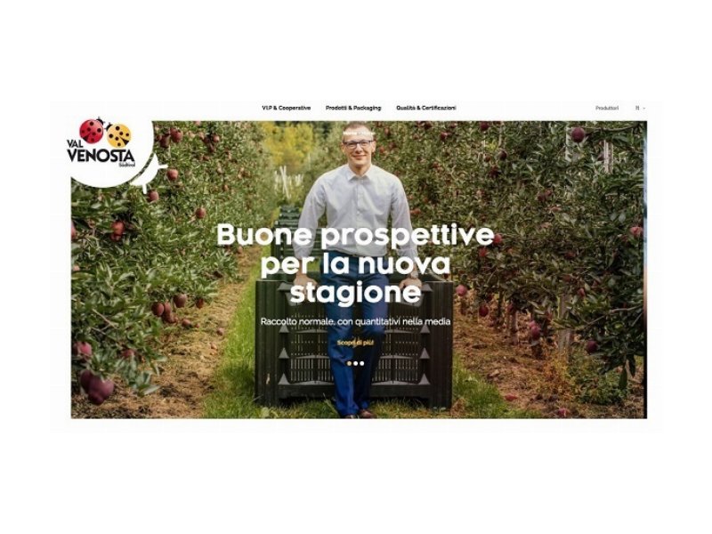 Mela Val Venosta rinnova la sezione business del sito web