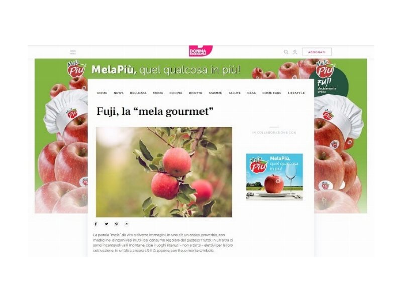 MelaPiù, al via la campagna digital