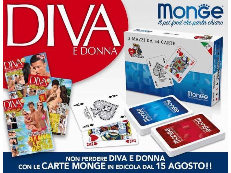 Monge regala carte  da gioco