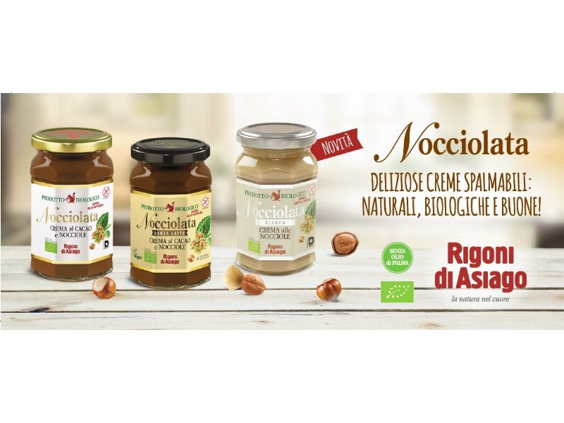 Nocciolata Rigoni di Asiago: un nome per tre golose creme spalmabili BIO Classica, Senza Latte e, ora, anche Bianca