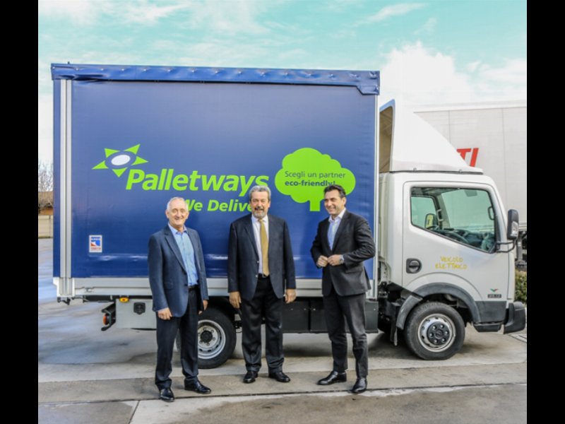 Palletways introduce il primo mezzo elettrico nella sua flotta