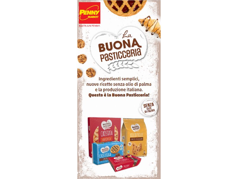 Penny Market rilancia la linea a marchio proprio La Buona Pasticceria