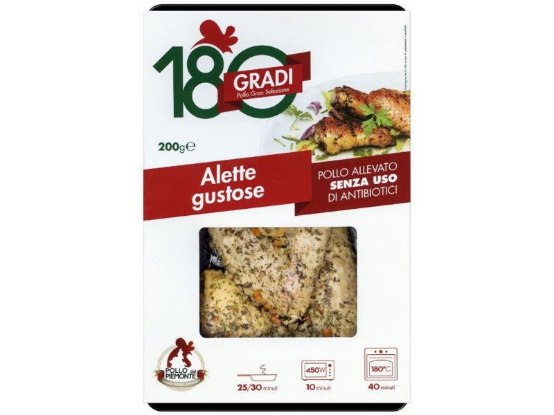 Pollo Piemonte lancia le alette 180 Gradi