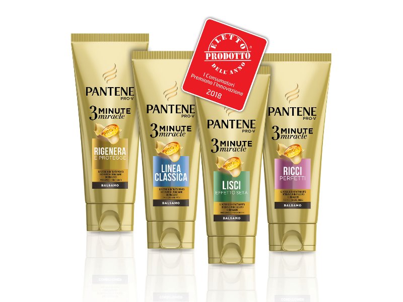 Premio Eletto Prodotto dell’Anno 2018 a Pantene 3 Minute Miracle